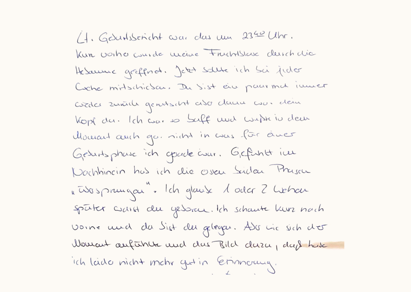Wochenbettdepression Tagebuch Christin